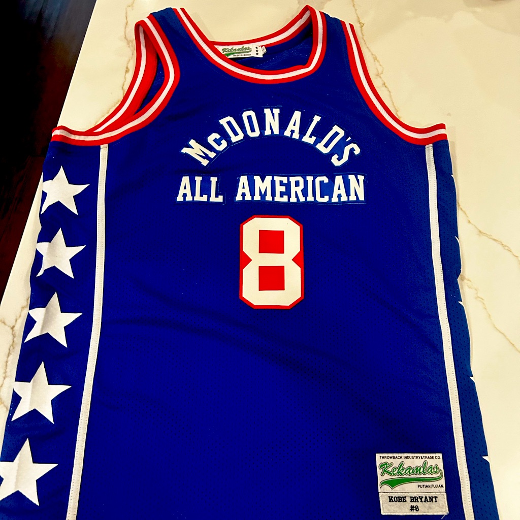 Kobe Bryant Mcdonalds All American Jersey Size L Like New Condition